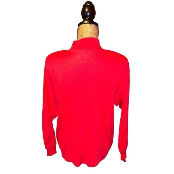 Vintage Karen Scott Top Mock Neck L Red - Picture 2 of 3